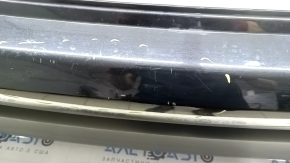 Bare rear bumper for Nissan Rogue Sport 19-22 with parking sensors, black, scratches, bump, cracked mount, broken mount