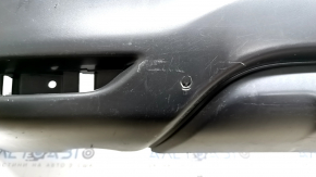 Bare rear bumper for Nissan Rogue Sport 19-22 with parking sensors, black, scratches, bump, cracked mount, broken mount