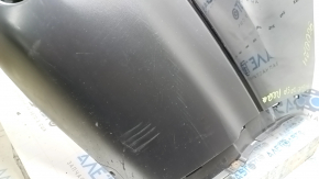 Bare rear bumper for Nissan Rogue Sport 19-22 with parking sensors, black, scratches, bump, cracked mount, broken mount