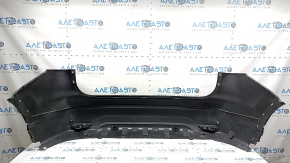 Bare rear bumper for Nissan Rogue Sport 19-22 with parking sensors, black, scratches, bump, cracked mount, broken mount