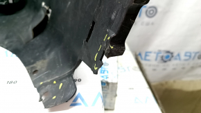 Bare rear bumper for Nissan Rogue Sport 19-22 with parking sensors, black, scratches, bump, cracked mount, broken mount