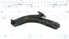 The lower front left control arm of a Nissan Rogue Sport 17-22 has a torn silent block.