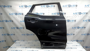 Bare rear right door Nissan Rogue Sport 17-22 black G41, with upper chrome molding, bump on chrome, scratches