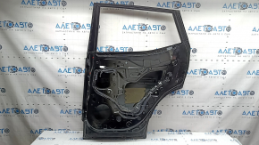 Bare rear right door Nissan Rogue Sport 17-22 black G41, with upper chrome molding, bump on chrome, scratches