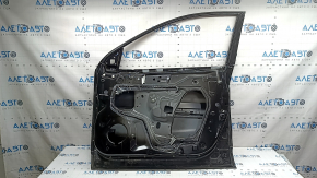 Bare front right door Nissan Rogue Sport 20-21 black G41, with upper chrome molding, butts, in glue