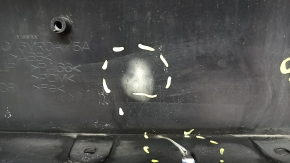 Nissan Rogue Sport 20-22 radiator grille without a chamber, plastic has turned white, cracked, chips, scratches, non-factory holes