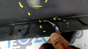 Nissan Rogue Sport 20-22 radiator grille without a chamber, plastic has turned white, cracked, chips, scratches, non-factory holes