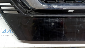 Nissan Rogue Sport 20-22 radiator grille without a chamber, plastic has turned white, cracked, chips, scratches, non-factory holes