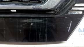 Nissan Rogue Sport 20-22 radiator grille without a chamber, plastic has turned white, cracked, chips, scratches, non-factory holes