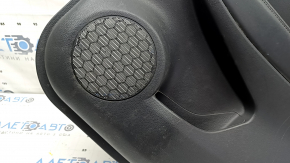 Rear right door panel for Nissan Rogue Sport 20-22, black with black insert, black leather armrest, scratches