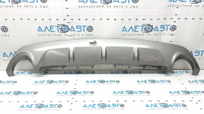 Ford Edge 19-24 rear bumper lip trim, gray, without towbar, dented, cracked, torn, scratched