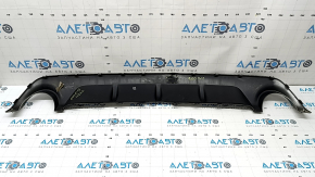 Ford Edge 19-24 rear bumper lip trim, gray, without towbar, dented, cracked, torn, scratched