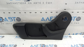Left side driver's seat trim for Nissan Rogue Sport 20-22, black, manual, scratches, dry-cleanable, dents