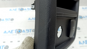 Rear center console trim for Ford Edge 15-24, black, with deflector, for cigarette lighter, with socket, scratches