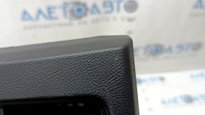 Rear center console trim for Ford Edge 15-24, black, with deflector, for cigarette lighter, with socket, scratches