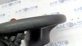 Naked steering wheel Nissan Rogue Sport 20-22, black rubber, no buttons, worn