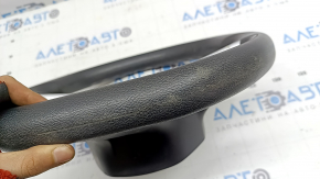 Naked steering wheel Nissan Rogue Sport 20-22, black rubber, no buttons, worn