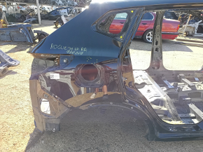 Quarter wing rear right Nissan Rogue Sport 20-22 on the body, black, bumpers