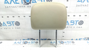 Front right headrest for Audi A6 C7 12-18, beige leather, dry-cleanable