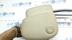 Front right headrest for Audi A6 C7 12-18, beige leather, dry-cleanable