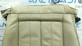 Audi A6 C7 12-18 passenger seat cushion upholstery, beige leather, heated, dry-cleanable