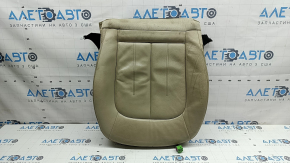 Driver's seat cushion upholstery for Audi A6 C7 12-18, beige leather, heated, dry-cleanable