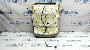 Driver's seat cushion upholstery for Audi A6 C7 12-18, beige leather, heated, dry-cleanable