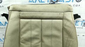 Driver's seat cushion upholstery for Audi A6 C7 12-18, beige leather, heated, dry-cleanable