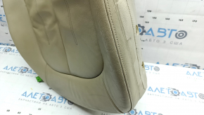 Driver's seat cushion upholstery for Audi A6 C7 12-18, beige leather, heated, dry-cleanable