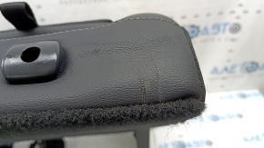 Rear seat backrest, 2nd row, left, Ford Edge 15-24, black leather, electric folding, with armrest, with black belt, scratches