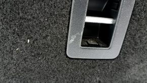 Rear seat backrest, 2nd row, left, Ford Edge 15-24, black leather, electric folding, with armrest, with black belt, scratches