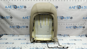 Audi A6 C7 12-18 passenger seat back upholstery, beige leather, heated, dry-cleanable