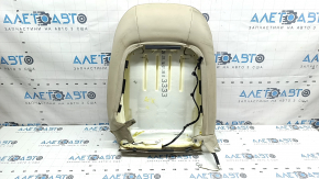 Driver's seat back upholstery for Audi A6 C7 12-18, beige leather, heated, dry-cleanable