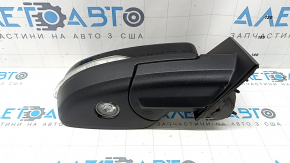 Right side mirror assembly for Ford Edge 19-24, 9 pins, black, BSM, turn signal, backlight, heated