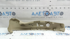 Driver's seat control cover for Audi A6 C7 12-18, beige, electrically powered, dry-cleanable