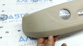 Driver's seat control cover for Audi A6 C7 12-18, beige, electrically powered, dry-cleanable