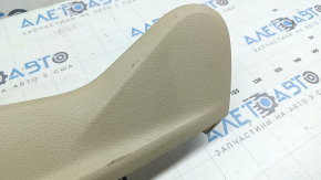 Driver's seat control cover for Audi A6 C7 12-18, beige, electrically powered, dry-cleanable