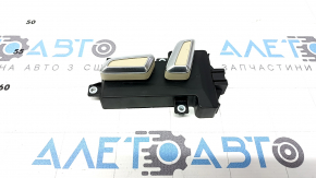 Driver's seat control for Audi A6 C7 12-18 beige with chrome, with buttons