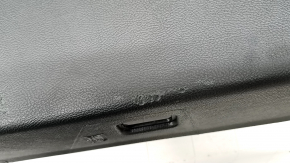 Lower tailgate trim for a Ford Edge 15-24, black, under the electric cover, scratches, scuffs, whitened plastic
