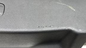 Lower tailgate trim for a Ford Edge 15-24, black, under the electric cover, scratches, scuffs, whitened plastic