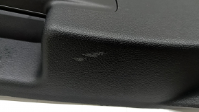 Lower tailgate trim for a Ford Edge 15-24, black, under the electric cover, scratches, scuffs, whitened plastic