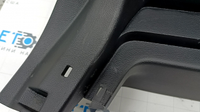 Left arch trim for a Ford Edge 15-24, black, for an electric door, no cigarette lighter or buttons, scratches, whitened plastic