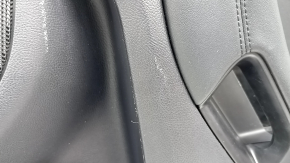 Door trim panel rear right Ford Edge 19-24 black, SEL, ST-Line, black leather insert, black leather armrest, with trim and window lift control, with handle, worn