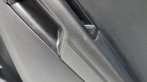 Door trim panel rear right Ford Edge 19-24 black, SEL, ST-Line, black leather insert, black leather armrest, with trim and window lift control, with handle, worn