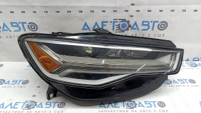 Right front headlight assembly for Audi A6 C7 16-18, restyling LED, needs polishing, chips, LED burnout