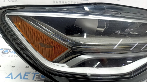 Right front headlight assembly for Audi A6 C7 16-18, restyling LED, needs polishing, chips, LED burnout