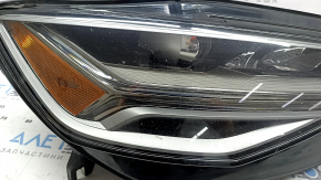 Right front headlight assembly for Audi A6 C7 16-18, restyling LED, needs polishing, chips, LED burnout