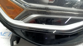 Right front headlight assembly for Audi A6 C7 16-18, restyling LED, needs polishing, chips, LED burnout