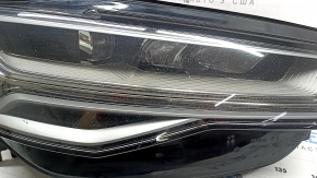 Right front headlight assembly for Audi A6 C7 16-18, restyling LED, needs polishing, chips, LED burnout