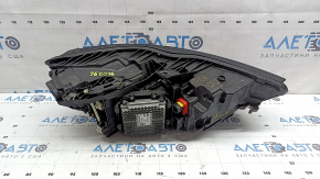 Left front headlight assembly for Audi A6 C7 16-18, restyling LED, needs polishing, chips, LED burnout